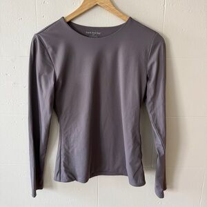 Frank & Oak | Purple Contour Seamless Top | Minimalist Athleisure | Size Medium